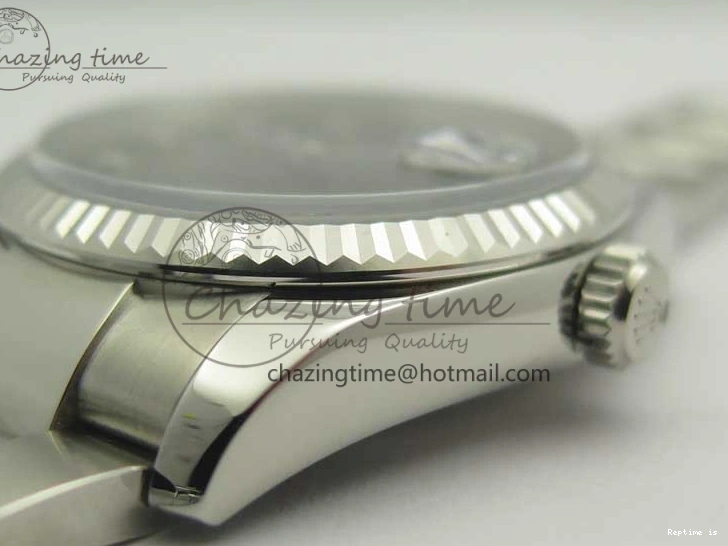 0104 Breathable DateJust 36 SS 116200 Fluted Bezel DJF Best Edition Black Com Diam Dial on SS 904L Oyster Bracelet A 3367